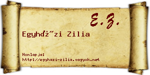 Egyházi Zilia névjegykártya